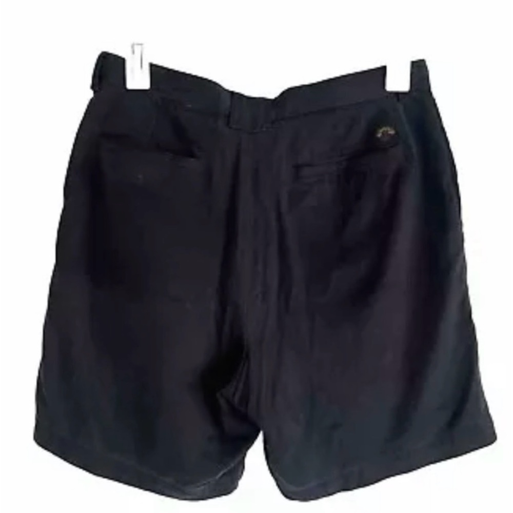 tommy bahama Black Silk Shorts Pleated Beach Resort wear Women’s 32